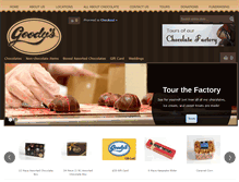 Tablet Screenshot of goodyschocolates.com